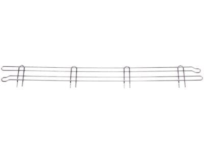 Quantum 48"W x 4"H Chrome Back Ledge