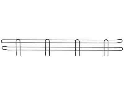 Quantum 54"W x 4"H Black Back/Side Ledge