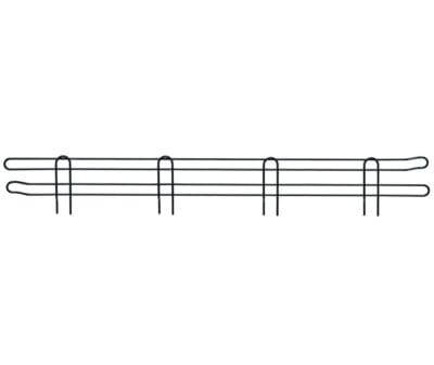 Quantum 54"W x 4"H Black Back/Side Ledge
