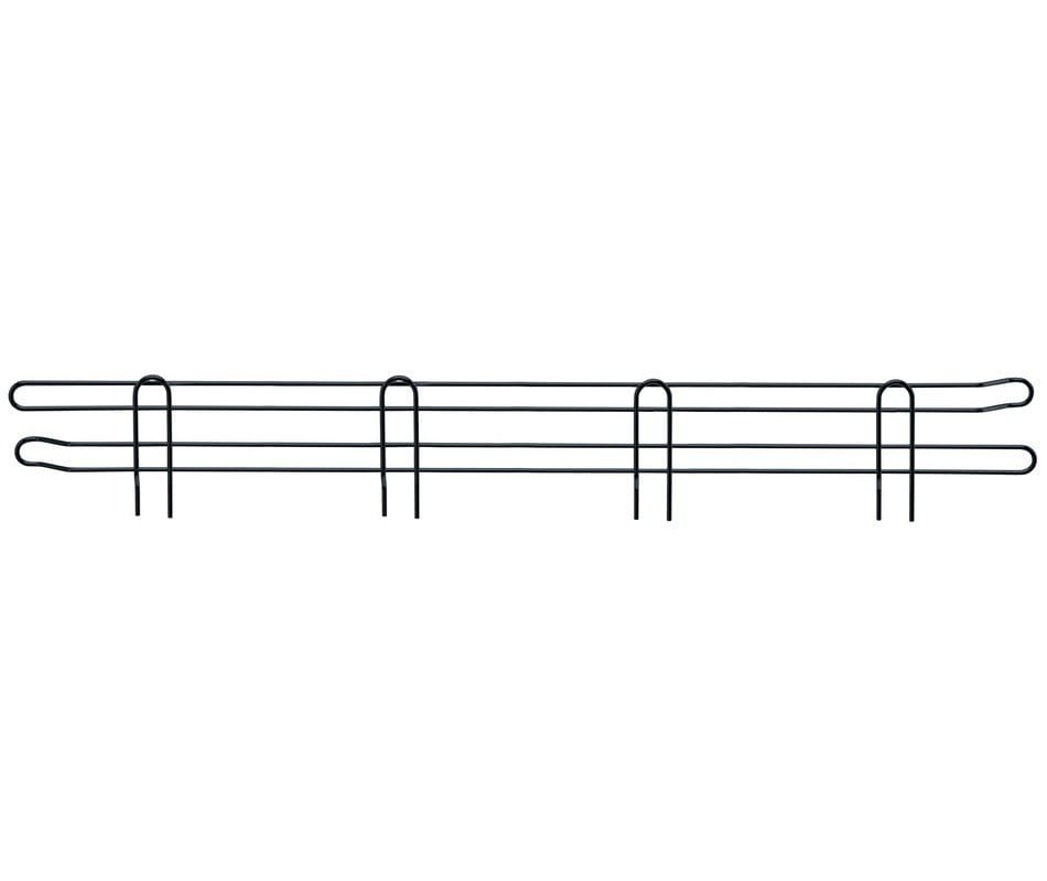 Shop2It Retail - Quantum 54"W x 4"H Black Back/Side Ledge