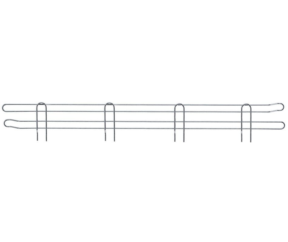 Shop2It Retail - Quantum 54"W x 4"H Stainless Back Ledge