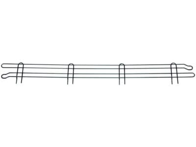 Quantum 60"W x 4"H Black Back Ledge