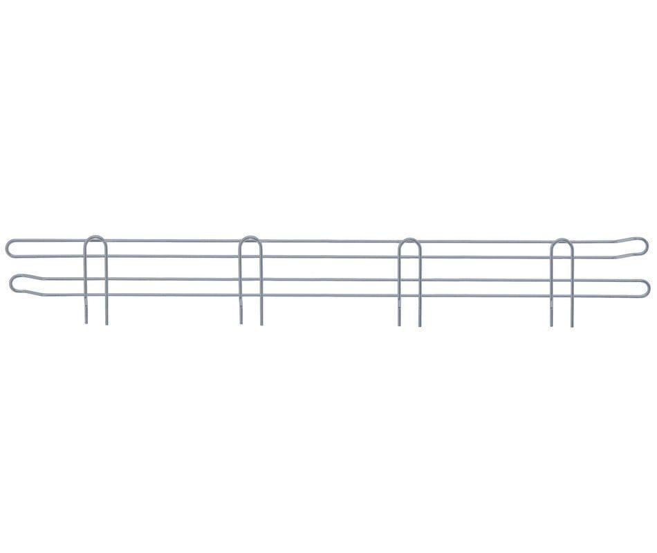 Shop2It Retail - Quantum 60"W x 4"H Gray Back Ledge