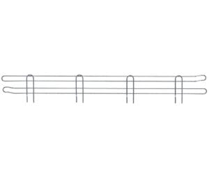 Shop2It Retail - Quantum 60"W x 4"H Stainless Back Ledge