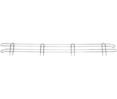 Quantum 72"W x 4"H Chrome Back Ledge