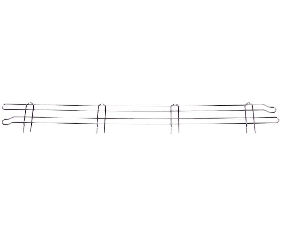 Shop2It Retail - Quantum 72"W x 4"H Chrome Back Ledge