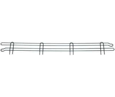 Quantum 72"W x 4"H Black Back Ledge