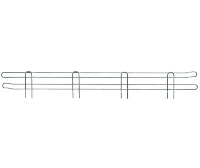Quantum 72"W x 4"H Stainless Back Ledge