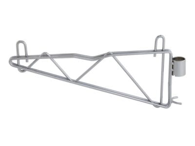 Quantum Chrome Cantilever Single Shelf Post Wall Mount (2) 12" single post cantilever arms