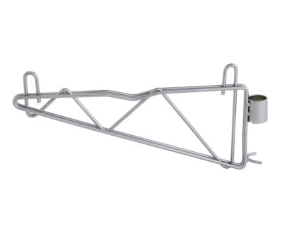 Quantum Chrome Cantilever Single Shelf Post Wall Mount (2) 14" single post cantilever arms