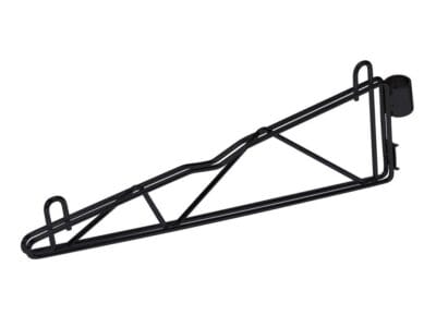 Quantum Black Cantilever Single Shelf Post Wall Mount (2) 12" single post cantilever arms