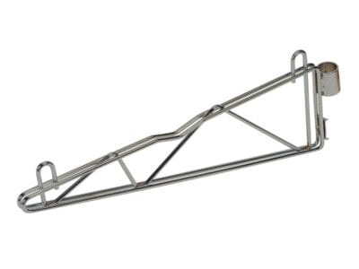 Quantum Stainless Cantilever Single Shelf Post Wall Mount (2) 14" single post cantilever arms