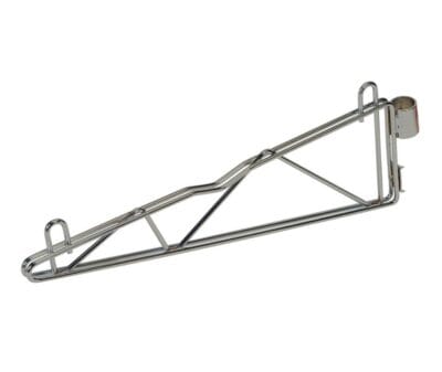 Quantum Stainless Cantilever Single Shelf Post Wall Mount (2) 18" single post cantilever arms