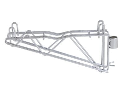 Quantum Chrome Cantilever Multiple Shelf Post Wall Mount (1) 12" double post cantilever arm