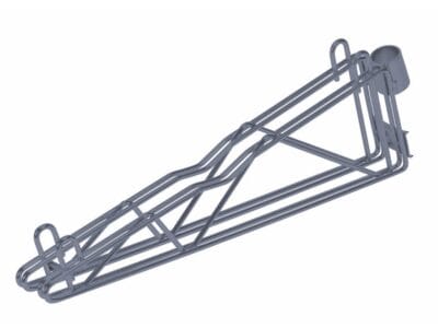 Quantum Gray Cantilever Multiple Shelf Post Wall Mount (1) 18" double post cantilever arm