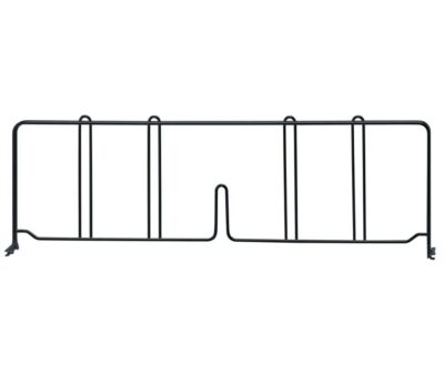 Quantum 21"D x 8"H Black Wire Shelf Divider