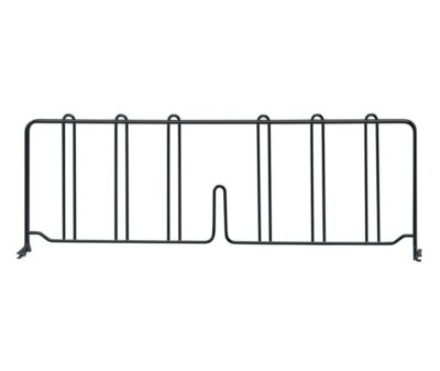 Quantum 24"D x 8"H Black Wire Shelf Divider