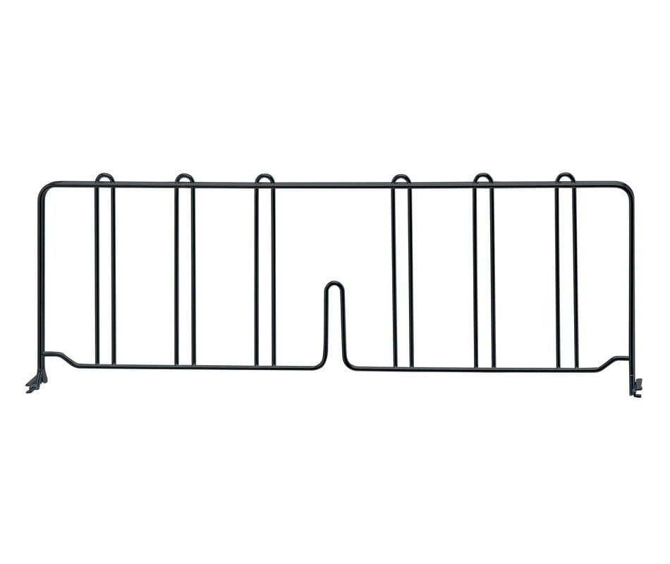Shop2It Retail - Quantum 24"D x 8"H Black Wire Shelf Divider