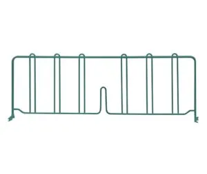 Shop2It Retail - Quantum 24"D x 8"H Green Wire Shelf Divider