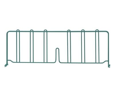 Quantum 24"D x 8"H Green Wire Shelf Divider