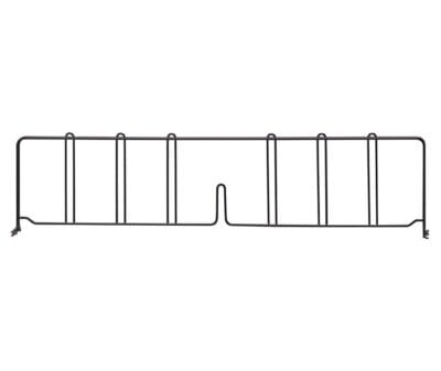 Quantum 30"D x 8"H Black Wire Shelf Divider