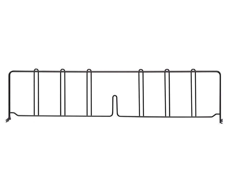 Shop2It Retail - Quantum 30"D x 8"H Black Wire Shelf Divider