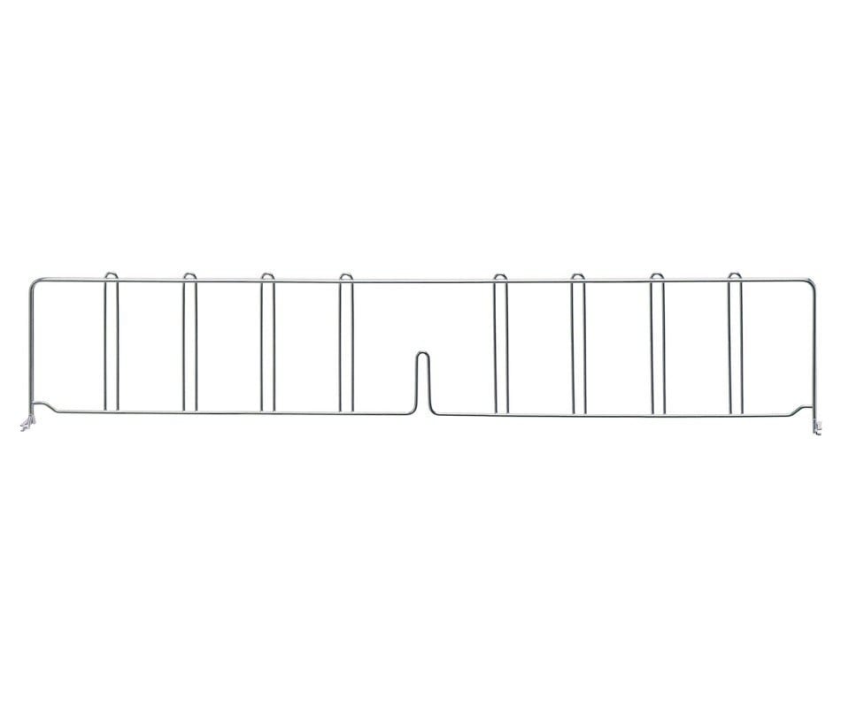 Shop2It Retail - Quantum 36"D x 8"H Chrome Wire Shelf Divider