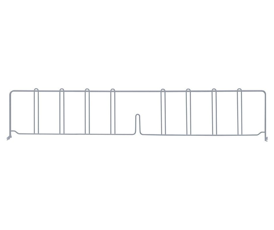 Shop2It Retail - Quantum 36"D x 8"H Gray Wire Shelf Divider