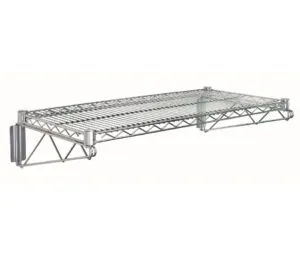 Shop2It Retail - Quantum Chrome Cantilever Single Shelf (1) 42"W x 14"D wire shelf