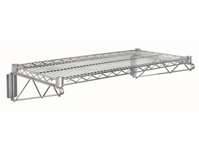 Quantum Chrome Cantilever Single Shelf (1) 24"W x 14"D wire shelf