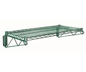 Shop2It Retail - Quantum Green Cantilever Single Shelf (1) 48"W x 14"D wire shelf