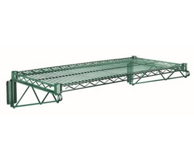 Quantum Green Cantilever Single Shelf (1) 42"W x 24"D wire shelf