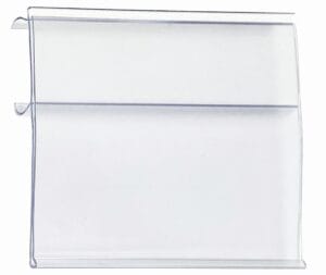 Shop2It Retail - Quantum 4"W x 2"H Clear Extended Label Holder