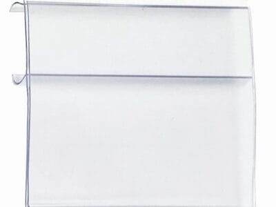 Quantum 4"W x 2"H Clear Extended Label Holder