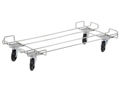 Quantum 48"W x 20"D Chrome Dolly Base with 800 lb. capacity
