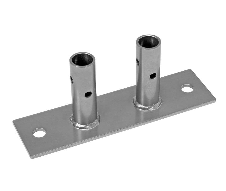 Shop2It Retail - Quantum Chrome Double Seismic Foot Plate (anchors not included)