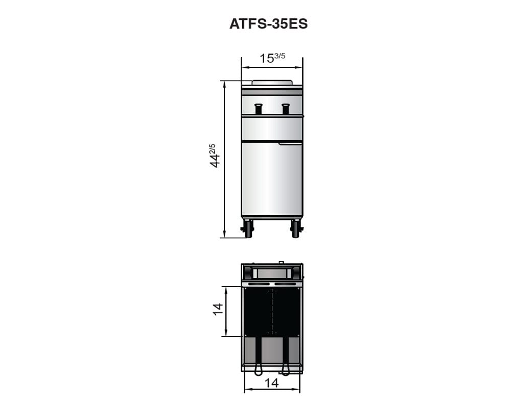 ATOSA Cookrite 35-Gallon Fryer Shop2It Retail - ATOSA Cookrite 35-Gallon Fryer