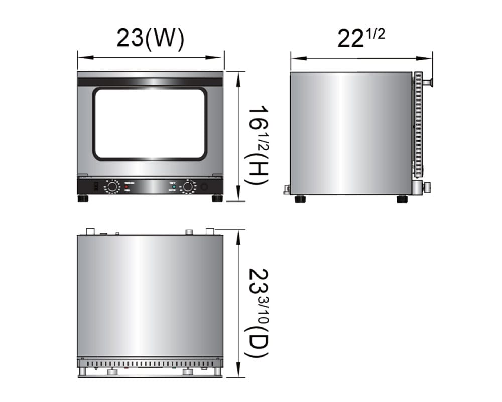 ATOSA USA Counter-top Convection Oven Shop2It Retail - ATOSA USA Counter-top Convection Oven