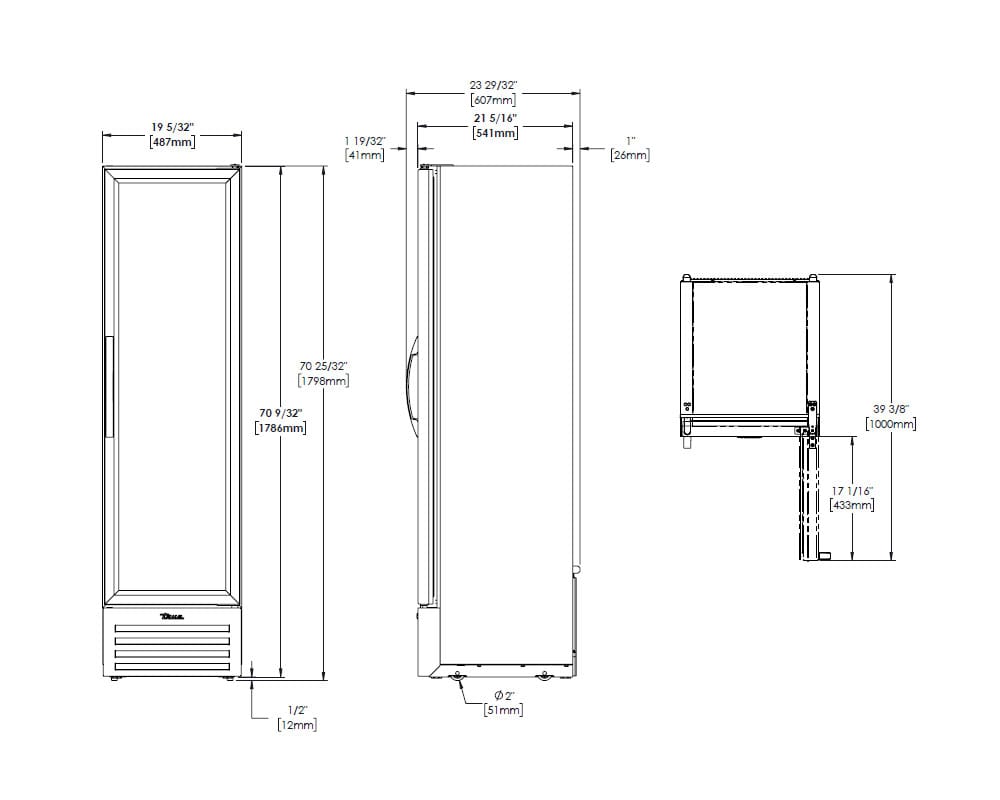 True Glass Door Reach-in Refrigerator Shop2It Retail - True Glass Door Reach-in Refrigerator